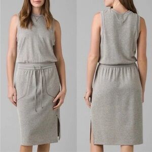 Prana Cozy Up Beach Hopper Dress Heather Gray Size XL